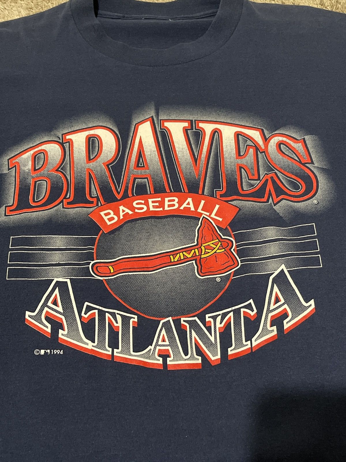 MLB Vintage Braves T Shirt Size US L / EU 52-54 / 3 - 2 Thumbnail