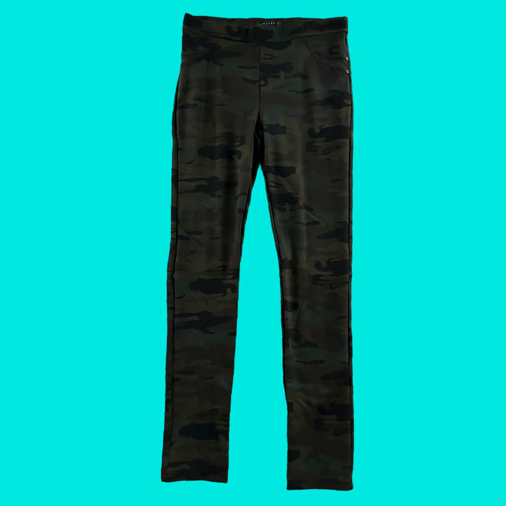 Sanctuary Sanctuary Womens Leggings Camo Multicolor M Pull On Ankle Nylon Rayon Blend Size 32" / US 10 / IT 46 - 1 Thumbnail