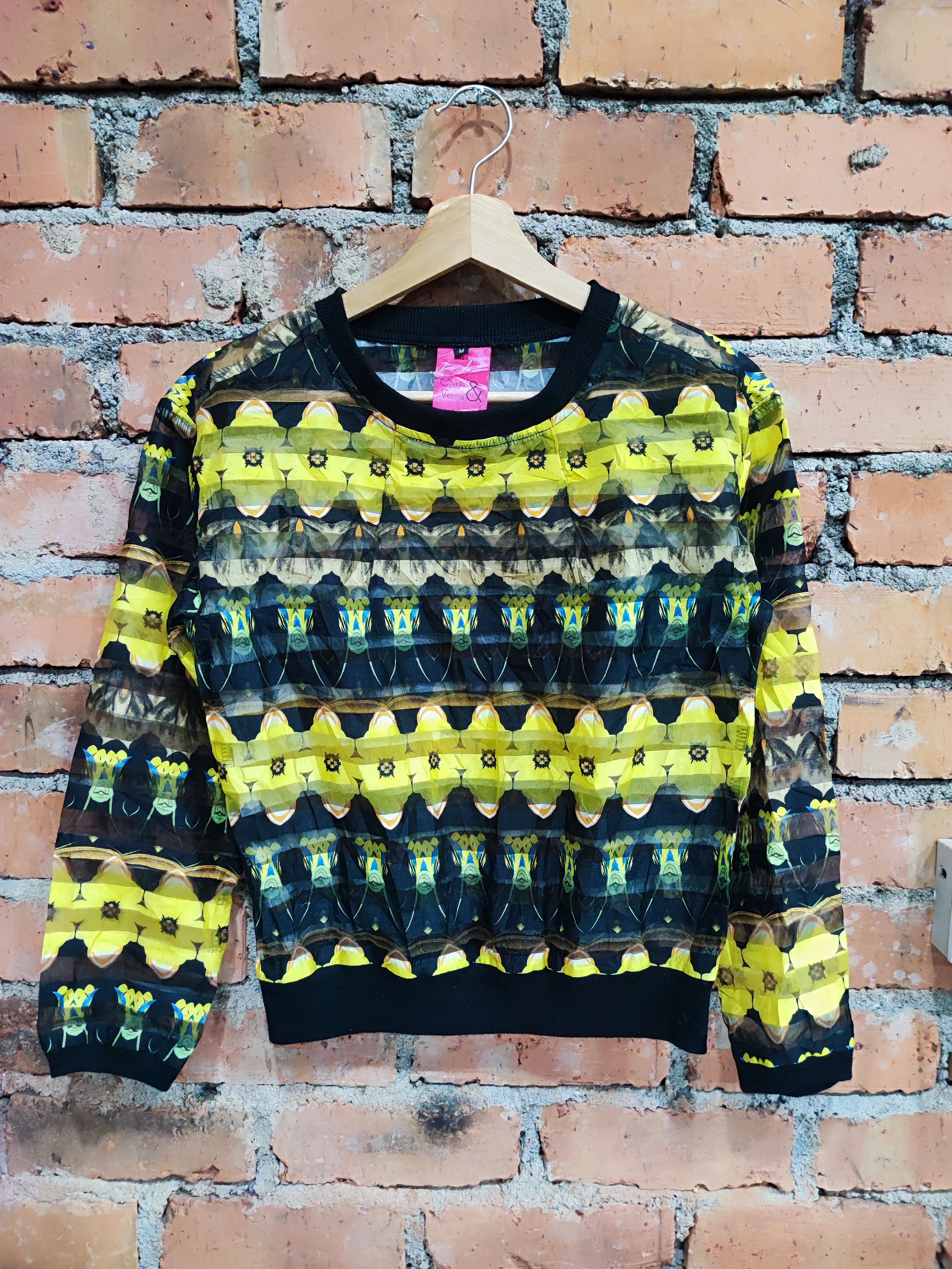 Japanese Brand CHRIS & VENUS TRANSPARENT PRINTED SHIRT Size S / US 4 / IT 40 - 1 Thumbnail
