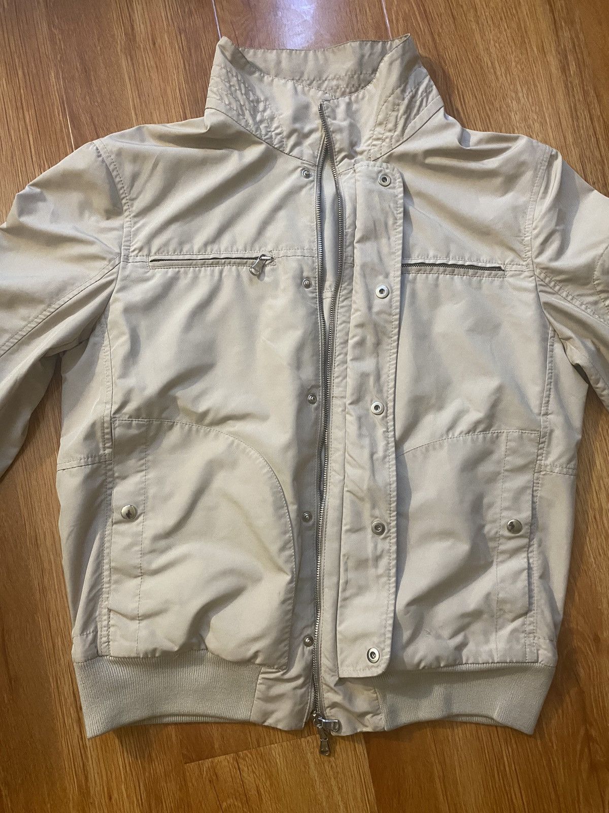 Brunello Cucinelli Brunello Cucinelli Nylon Beige Bomber Size US M / EU 48-50 / 2 - 6 Thumbnail