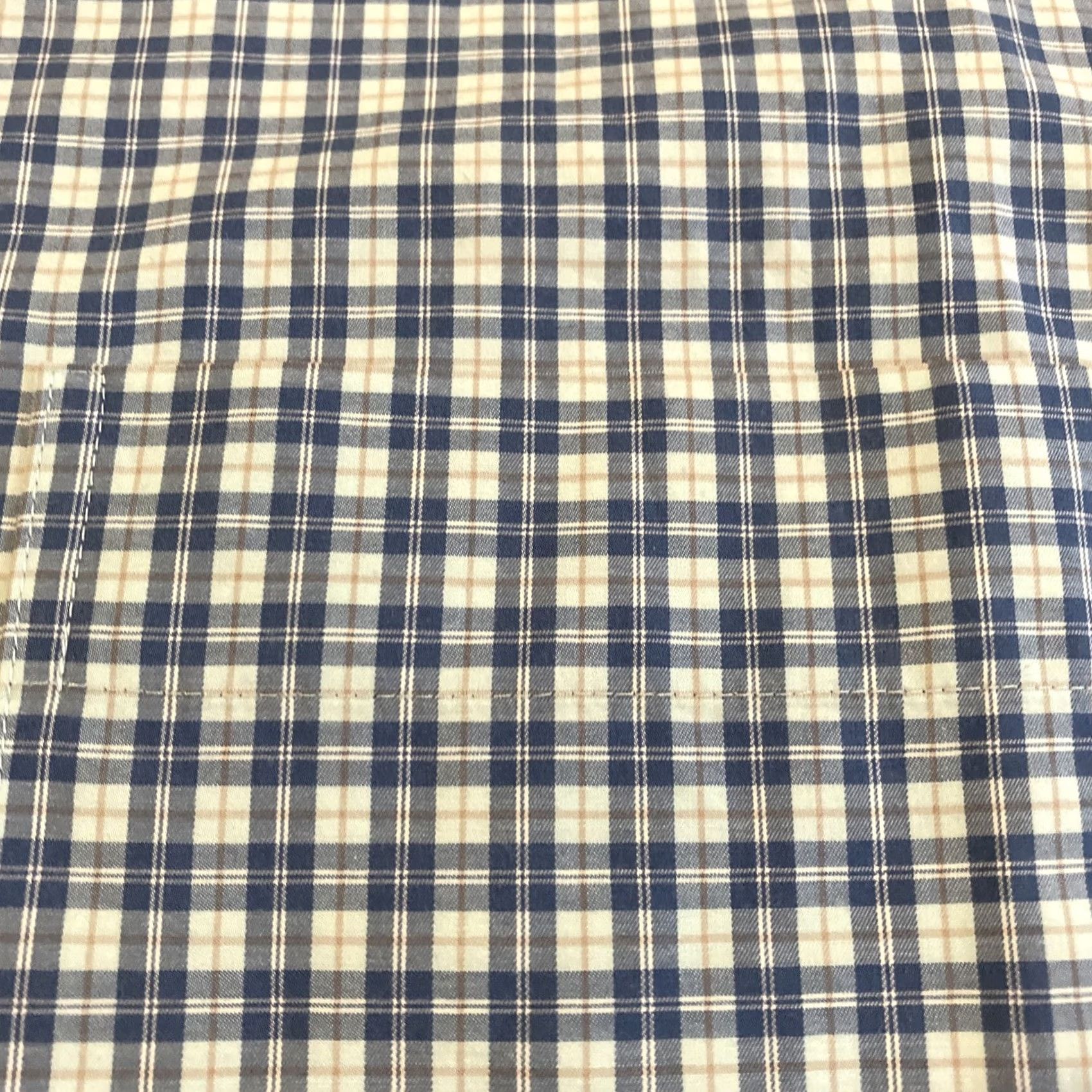 Peter Millar Peter Millar Shirt Button-Up Long Sleeve Blue Plaid 100% Cotton XXL Men Regular Button-Down Collared Pockets All Seasons Casual Travel Size US XXL / EU 58 / 5 - 2 Thumbnail