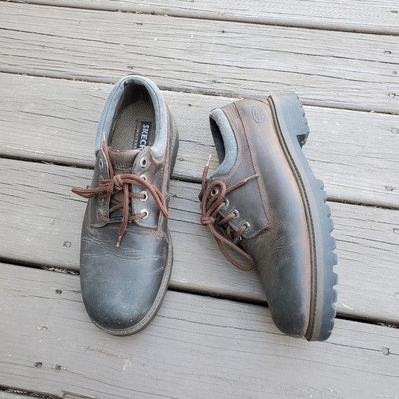 SKECHERS × Vintage Vintage 90s y2k Skechers Bratz Brown Oiled Leather Oxfords Size US 11 / EU 44 - 1 Thumbnail