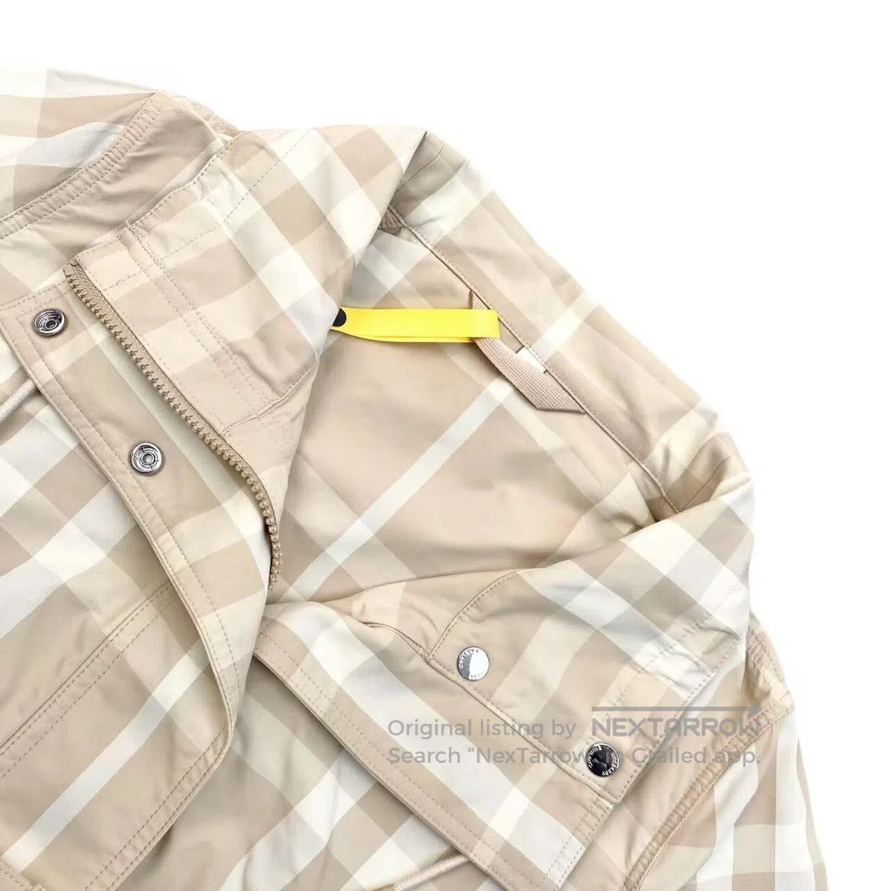 Burberry Burberry 23SS milk tea plaid turtleneck trench coat| Size XS / US 0-2 / IT 36-38 - 3 Thumbnail