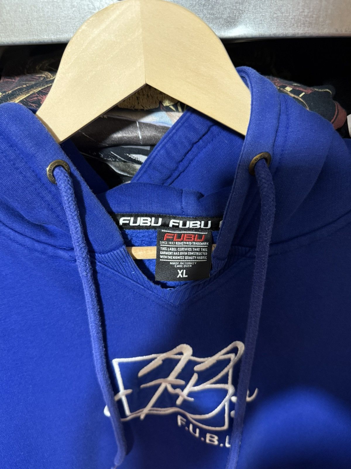 Fubu Vintage 90’s Rap Fubu Big Embroidered Logo Baggy Hoodie Y2K Size US XXL / EU 58 / 5 - 4 Thumbnail