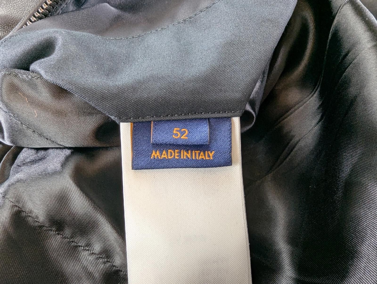 Louis Vuitton Mix Leather Track Top in Black