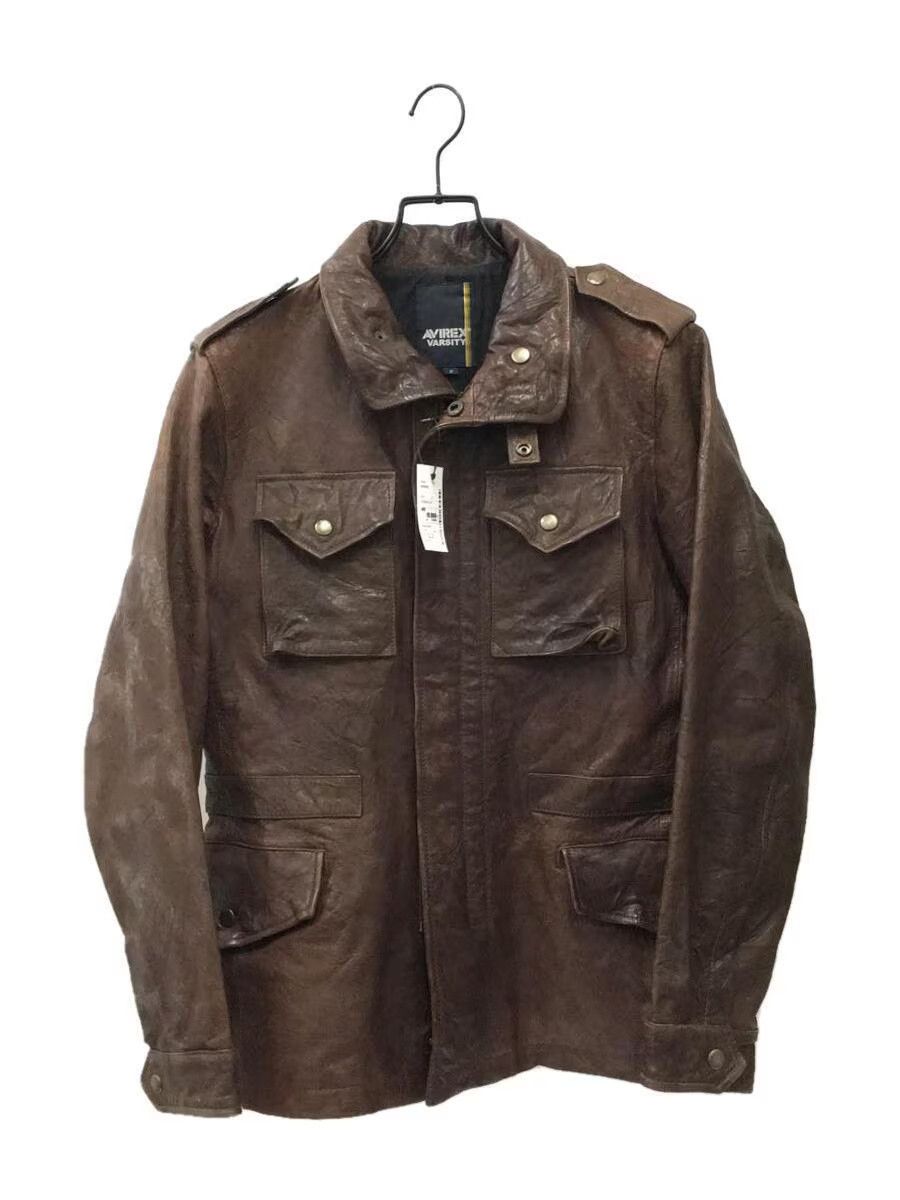 Avirex Avirex Plain Leather Jacket Blouson Brown Size US S / EU 44-46 / 1 - 1 Thumbnail