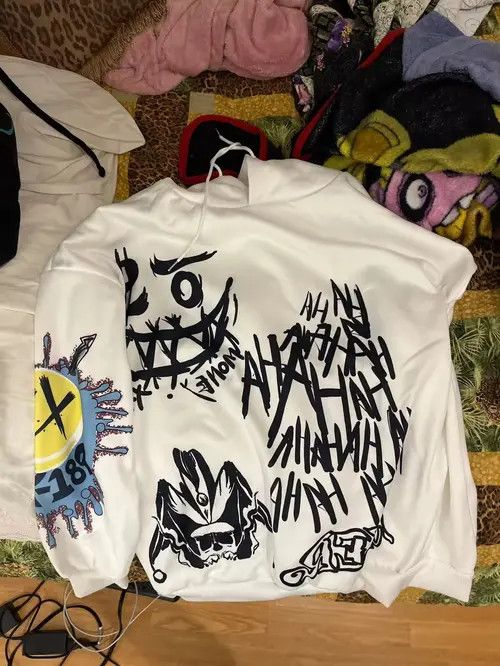 Japanese Brand Fukuoka x Junna Funny Punk Hoodies Size US XXL / EU 58 / 5 - 4 Thumbnail