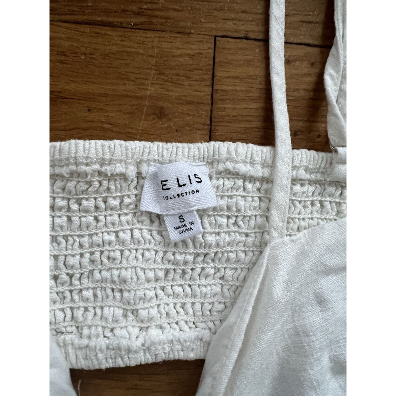 Prototypes Le Lis Cut Out Spaghetti Y2K Linen Blend Top S A001470 Size S / US 4 / IT 40 - 3 Thumbnail