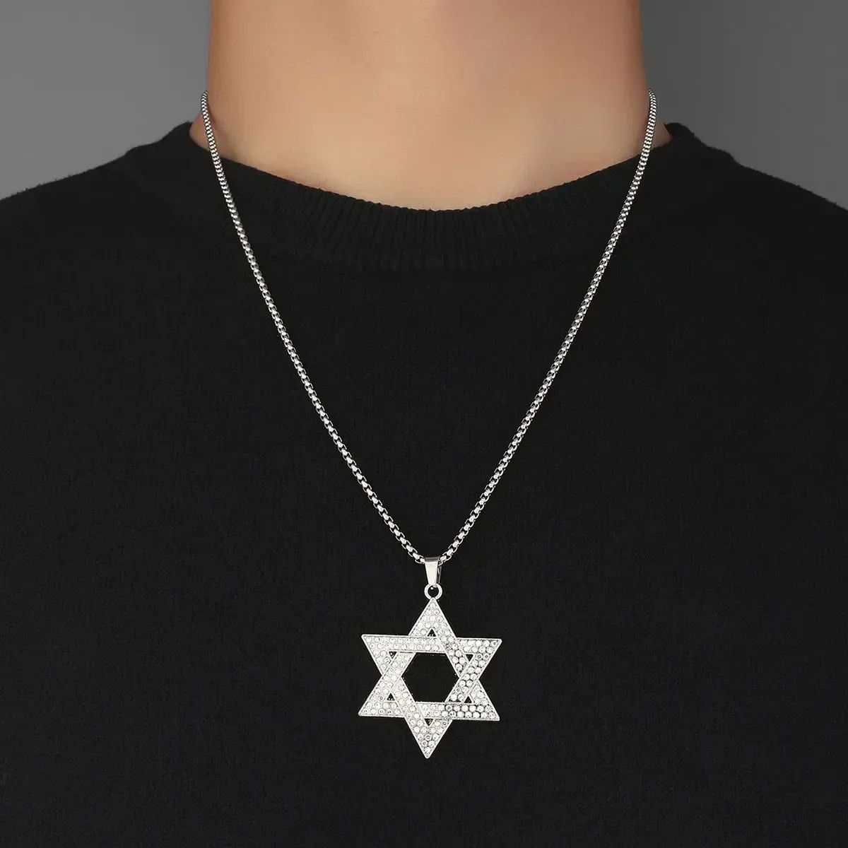 Jewelry Rhinestone Star Necklace Size ONE SIZE - 2 Thumbnail