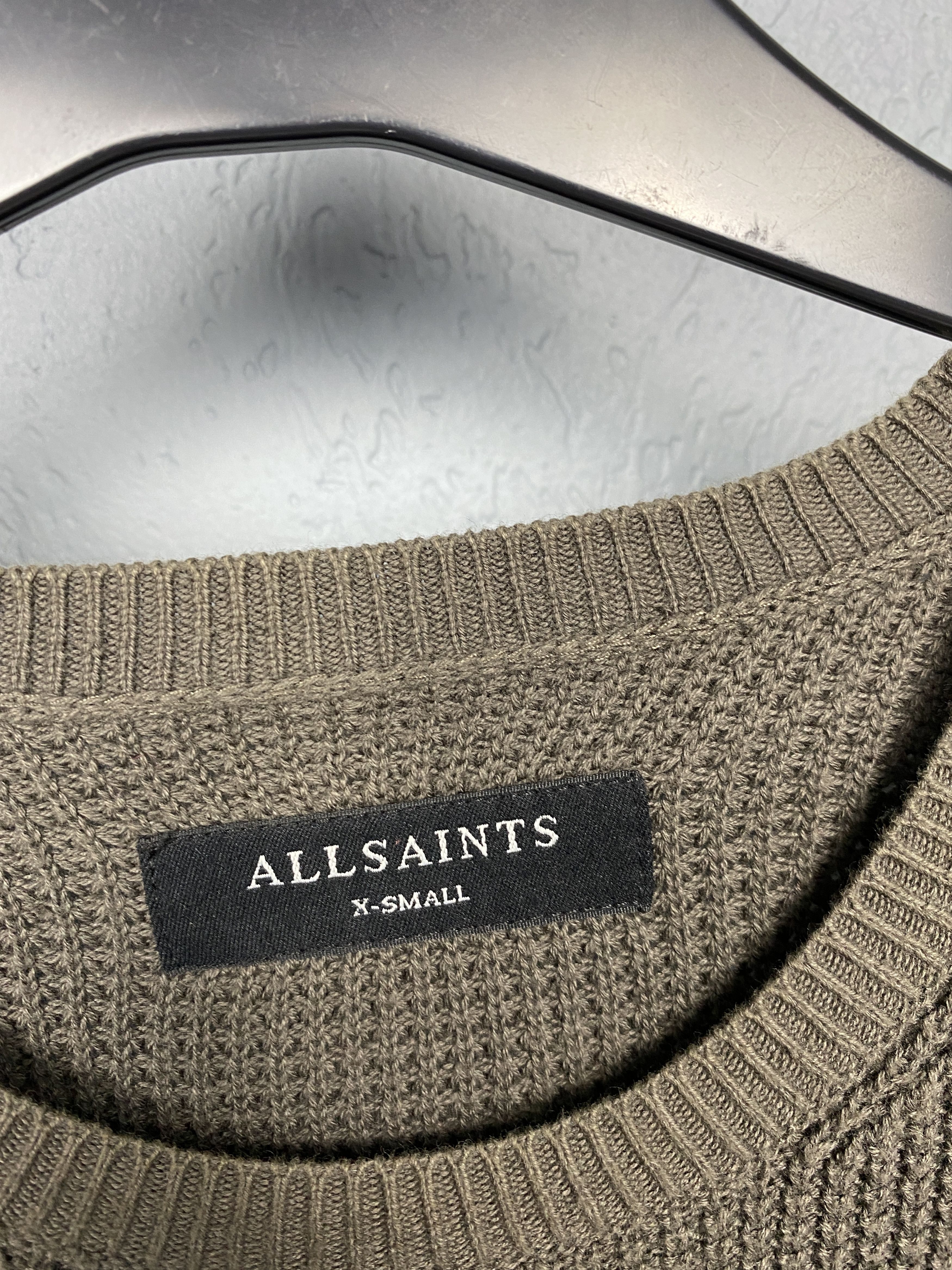 Allsaints Allsaints Mens Trias Crew Neck Knit Sweater Size US XS / EU 42 / 0 - 4 Thumbnail