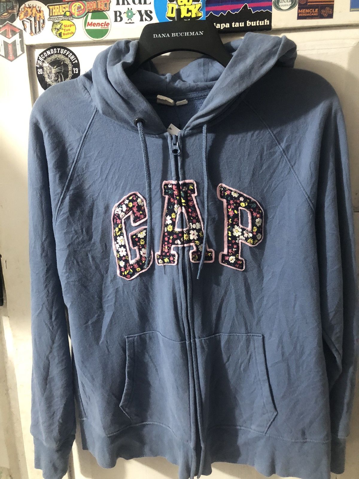 Gap × Vintage GAP x ZIP HOODIE FLORAL Size L / US 10 / IT 46 - 1 Thumbnail