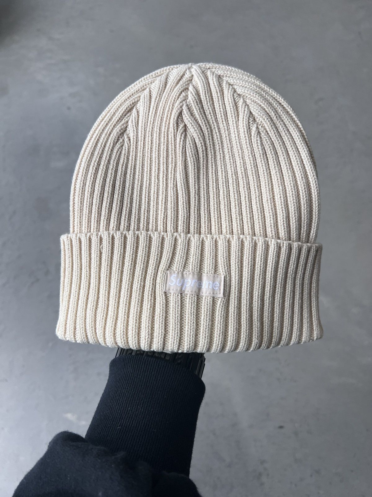 image of Supreme Overdyed Beanie Light Tan New, Men's