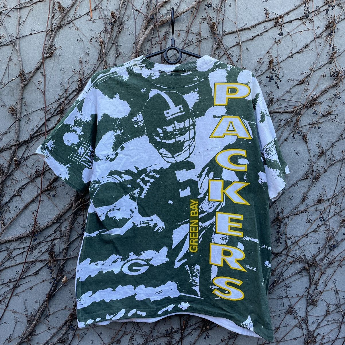 NFL Vintage 90’s Green Bay Packers Overprint NFL T-Shirt Size US M / EU 48-50 / 2 - 4 Thumbnail