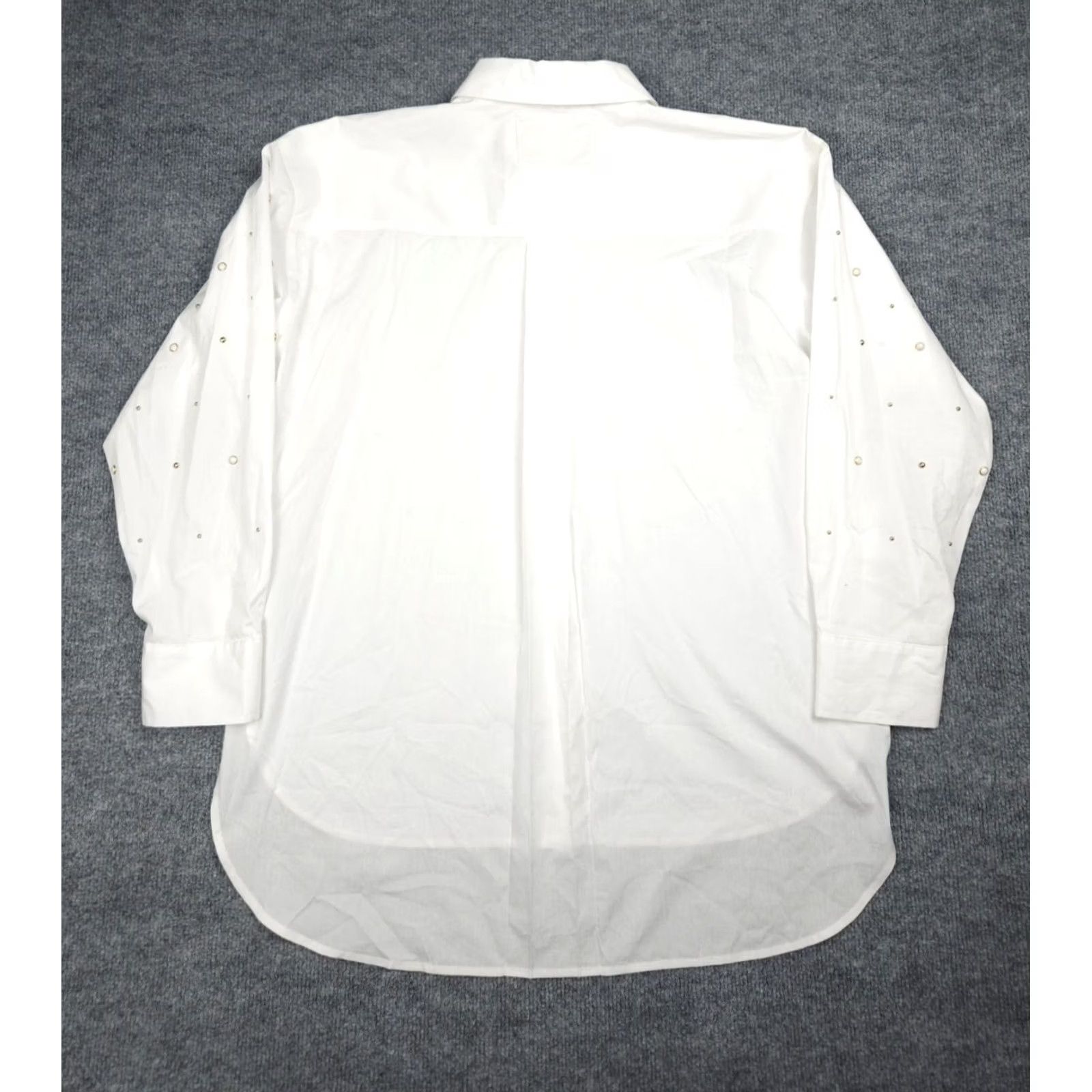 Karl Lagerfeld VINTAGE Karl Lagerfeld Paris Button Up Shirt White Limited Edition Studded NWOT Womens M Size M / US 6-8 / IT 42-44 - 4 Thumbnail