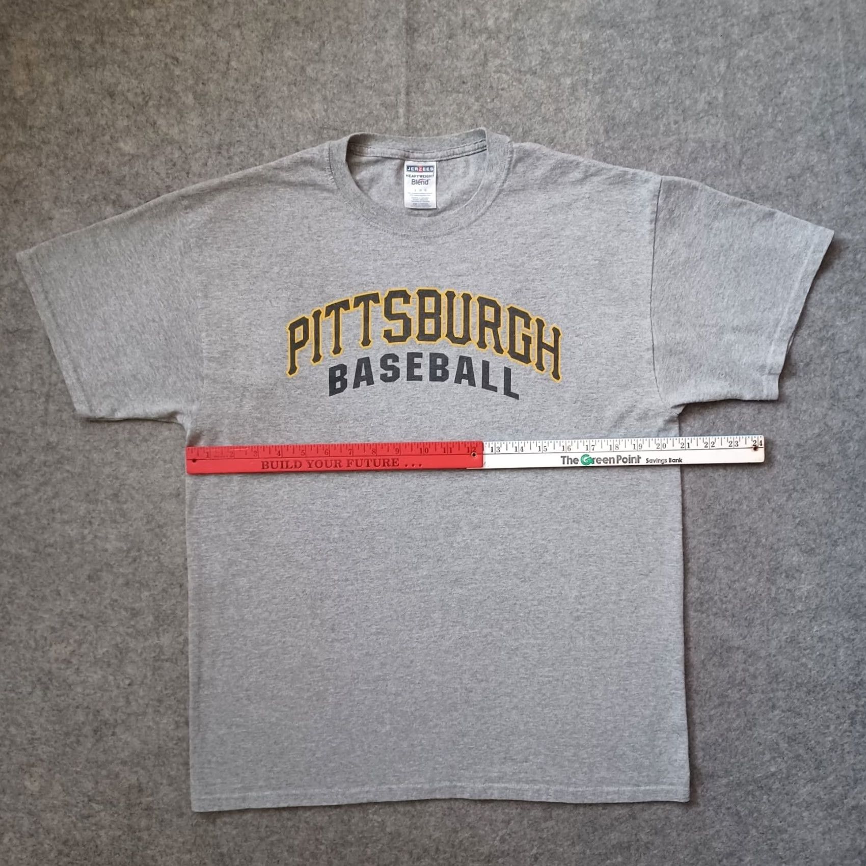 Jerzees Pittsburgh Pirates Baseball T Shirt Mens Large Gray MLB Short Sleeve Nike Shirt Size US L / EU 52-54 / 3 - 4 Thumbnail