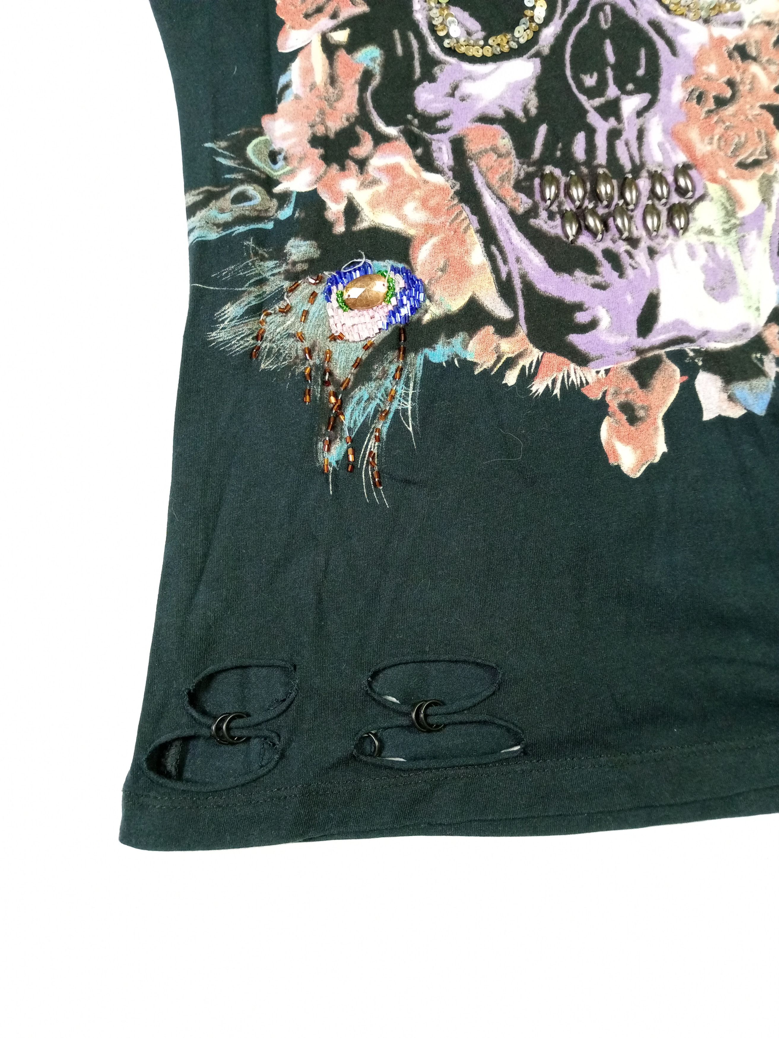 Japanese Brand Undefined Punk Distressed Skull Skeleton Tshirt Size M / US 6-8 / IT 42-44 - 8 Thumbnail