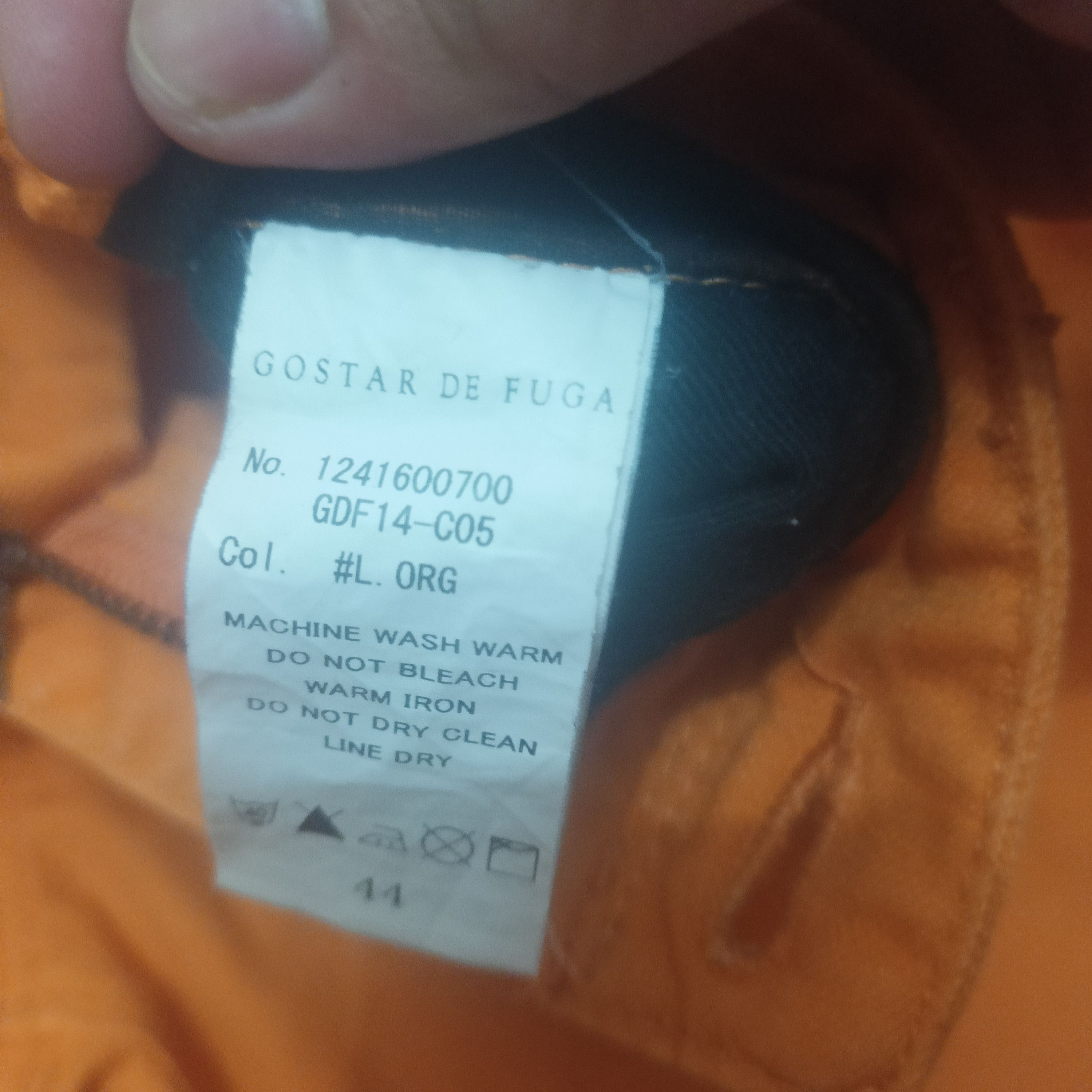 GOSTAR DE FUGA Rare!!! Gostar De Fuga Orange Trousers Pants Size US 31 - 4 Thumbnail
