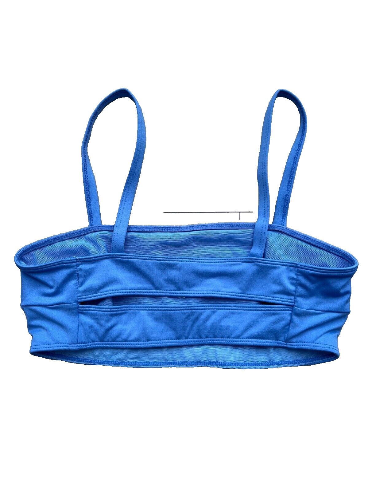 Free People Free People Very Prairie Cut Out Sports Bra Blue ( S ) Size ONE SIZE - 4 Thumbnail