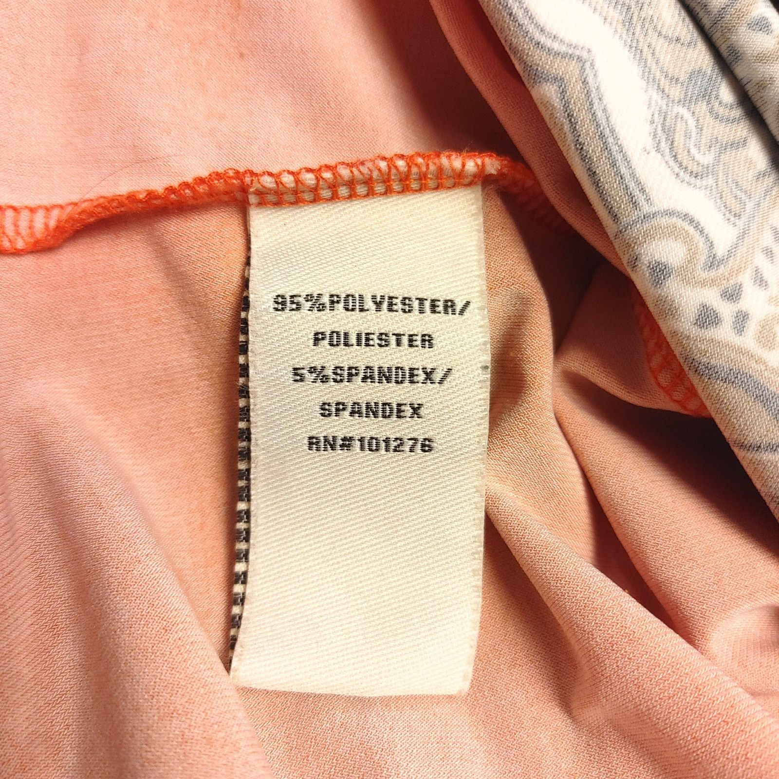 Other Beige by Eci Womens 8 Orange/Red Boho Long Sleeve Midi Dress Size M / US 6-8 / IT 42-44 - 4 Thumbnail