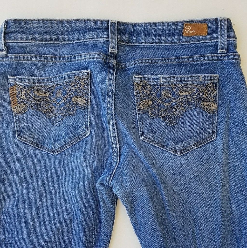 Paige Paige jeans Laurel Canyon style boot leg sz 29 Size 29" - 4 Thumbnail