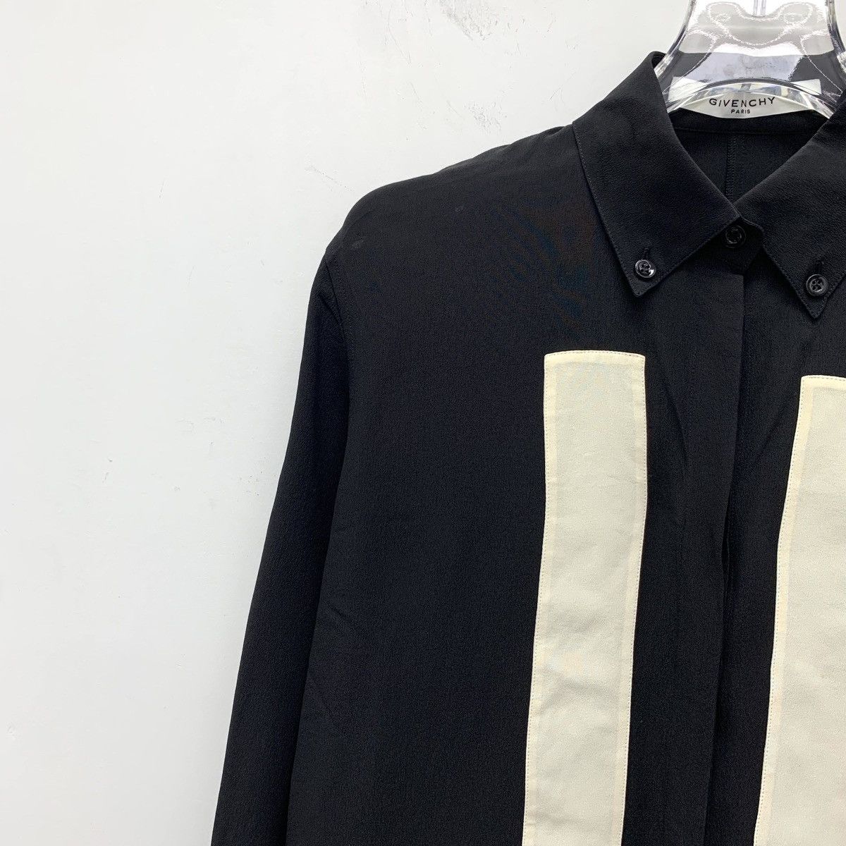 Givenchy Givenchy Color-blocked Silk Lapel Long Sleeve Shirt K26WX Size XS / US 0-2 / IT 36-38 - 3 Thumbnail