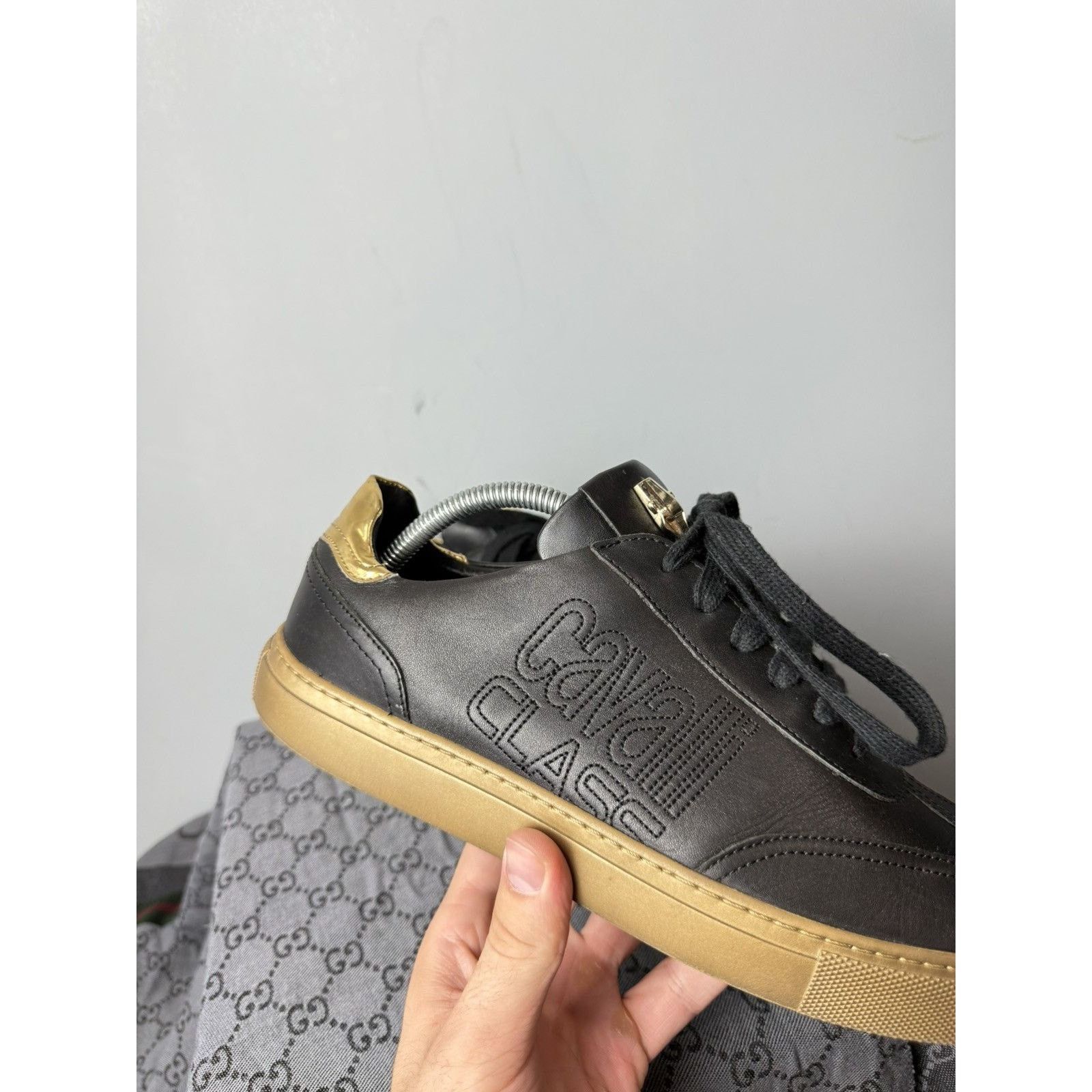 Cavalli Class Roberto Just Cavalli Class Leather Sneakers Luxury Size US 10 / EU 43 - 6 Thumbnail