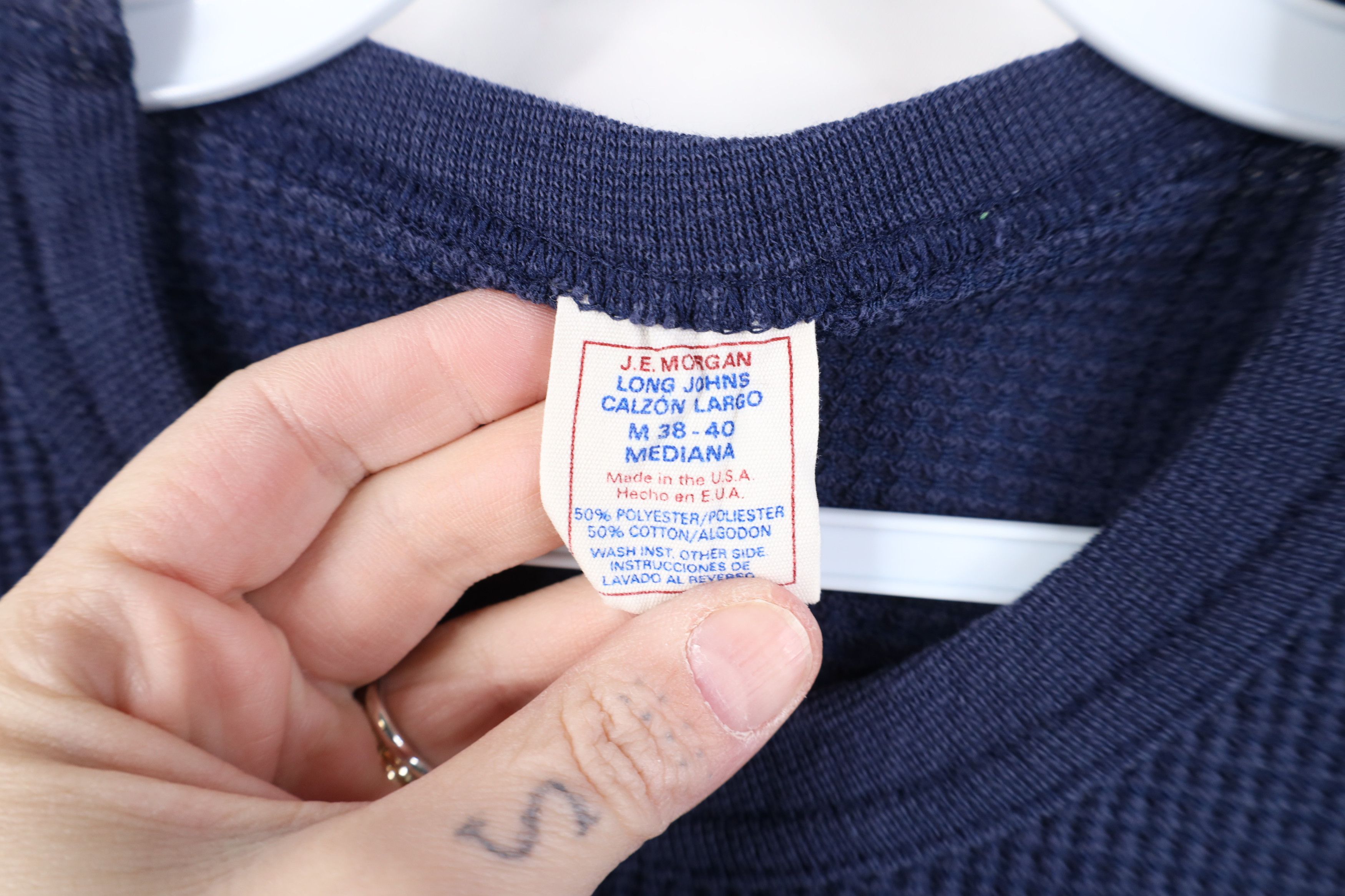 Vintage Vintage 70s Streetwear Waffle Knit Long Sleeve T-Shirt USA Size US M / EU 48-50 / 2 - 5 Thumbnail