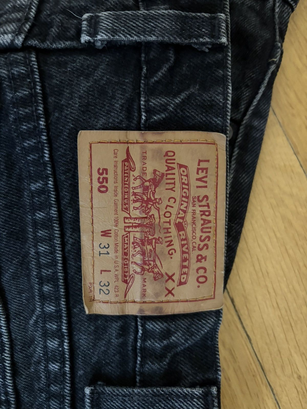 Levi's Vintage Levis 550 made in USA 31x32 Size US 31 - 4 Thumbnail