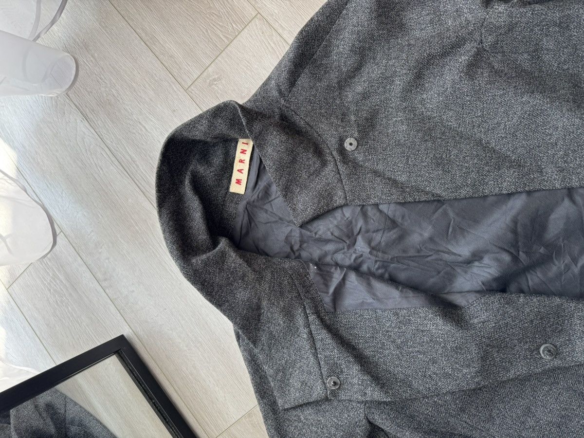 Marni × Vintage Vintage MARNI Wool Open Coat Half Sleeve Size S / US 4 / IT 40 - 10 Thumbnail