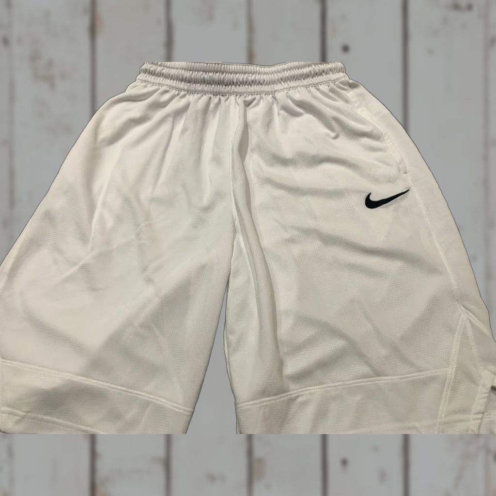 Nike Nike Basketball Shorts White Medium Mens Reversible Athletic Size US 31 - 1 Thumbnail