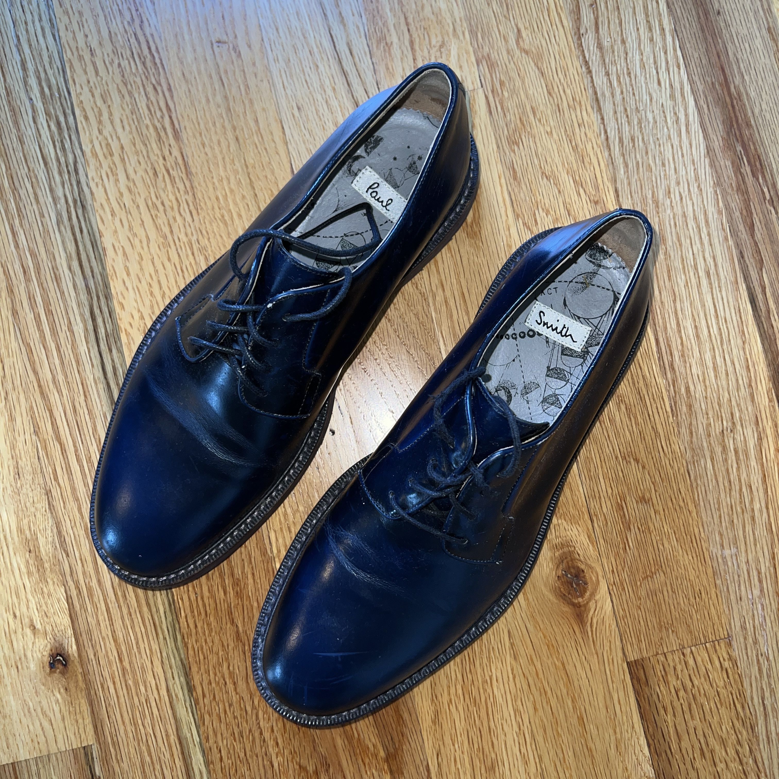 Paul Smith NAVY BLUE PAUL SMITH LEATHER LACE UP OXFORD US8 / UK7 Size US 8 / EU 41 - 2 Thumbnail