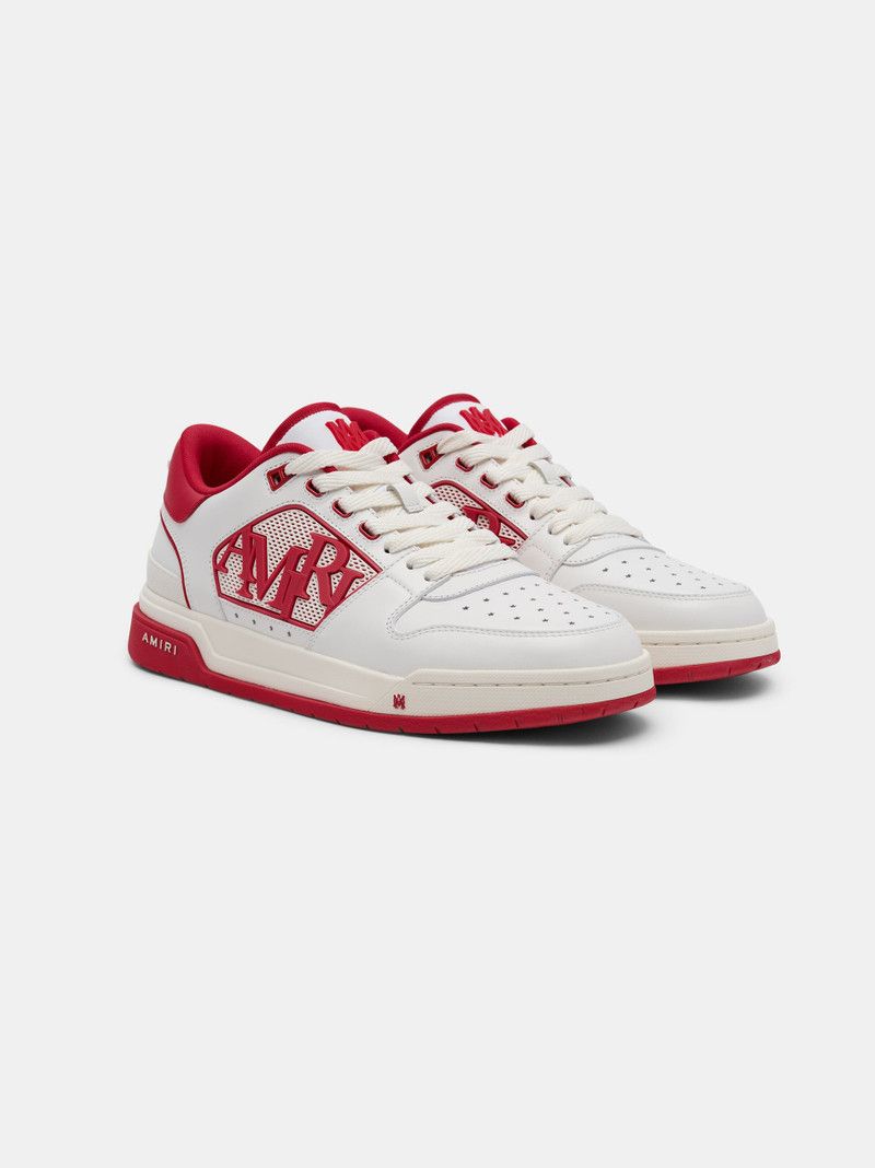 Amiri o1s1wg110526 Classic Low Top Sneakers in White/Red Size US 7 / EU 40 - 2 Thumbnail