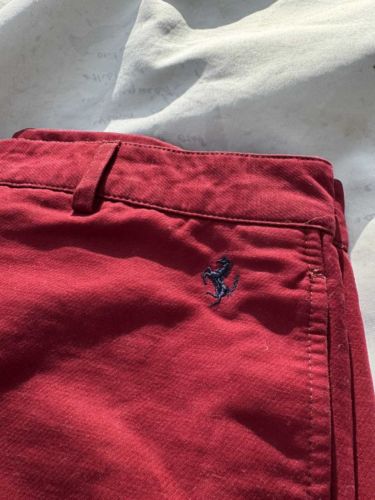 Ferrari Rare Vintage 2002 Collaboration Fila x Ferrari chino Pants Size US 36 / EU 52 - 2 Thumbnail