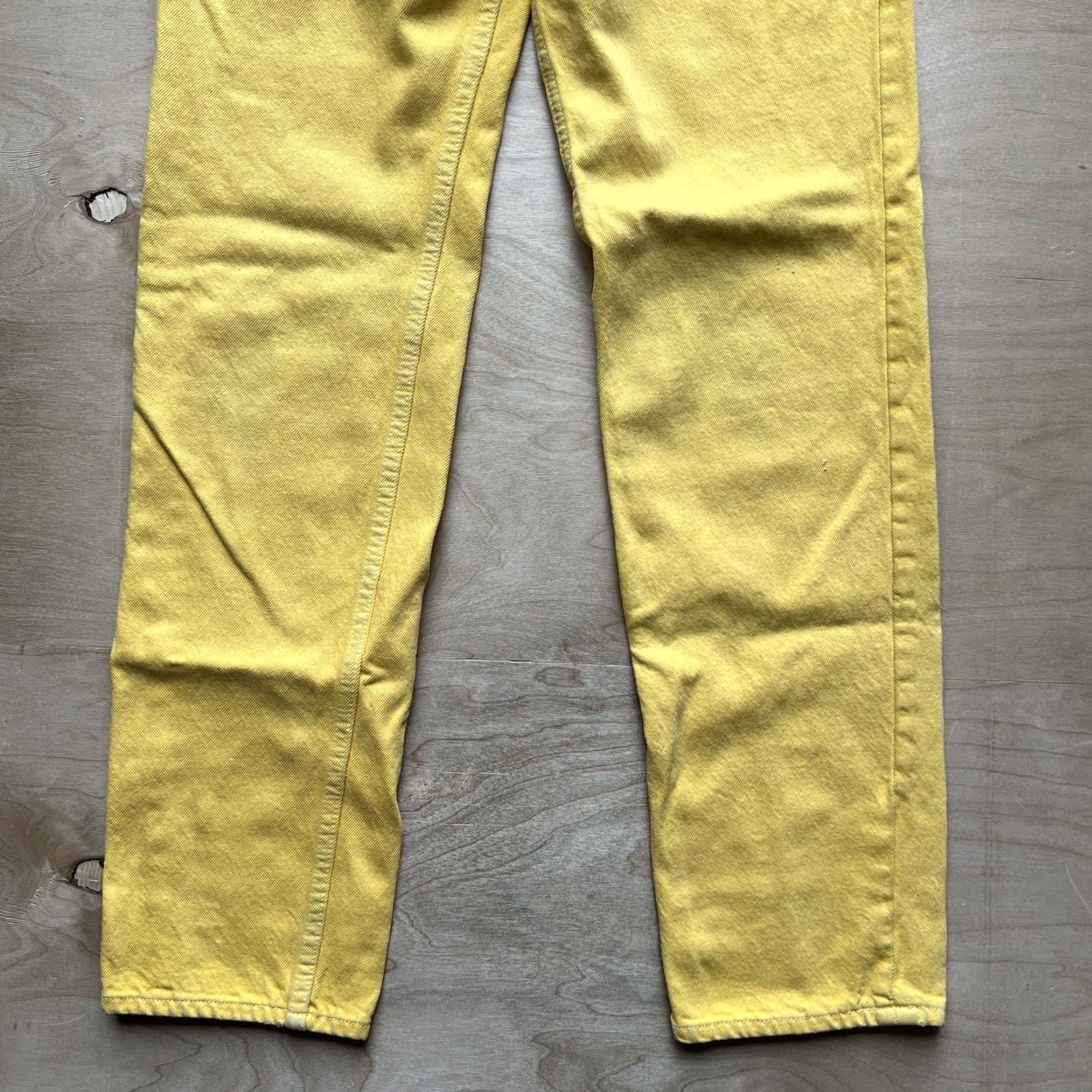 Levi's Vintage Levi's 501 Jeans 25x30.5 Yellow 80s Denim For Women Made In USA Summer Size 42" / US 20 - 4 Thumbnail