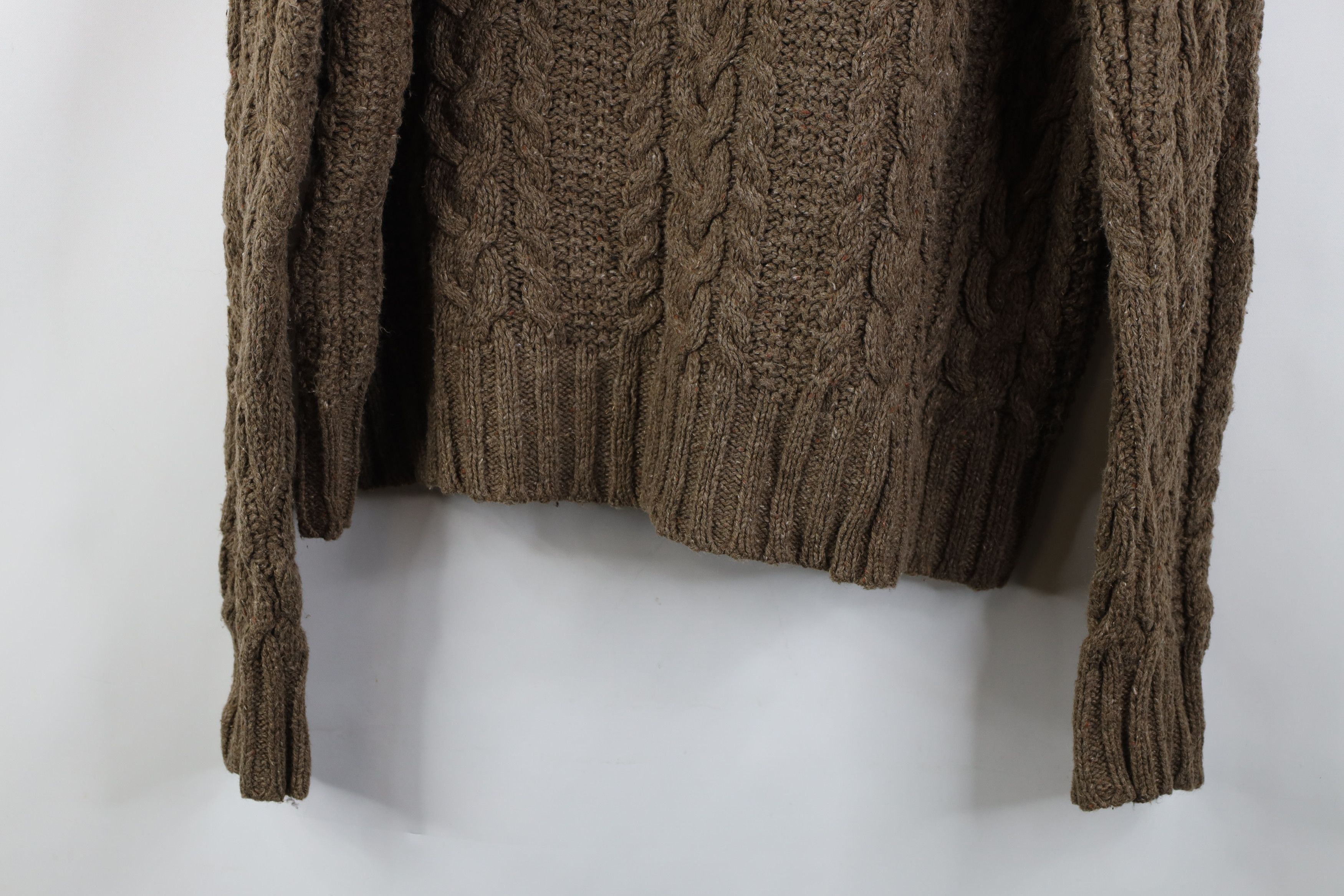 Ralph Lauren Vintage 90s Ralph Lauren Chunky Cable Knit Fisherman Sweater Size US XL / EU 56 / 4 - 10 Thumbnail