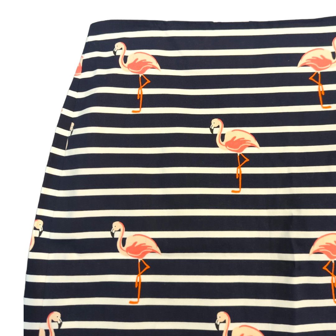 Other TALBOTS Blue White Striped Flamingo Skirt Size 6 Nautical Size 28" / US 6 / IT 42 - 4 Thumbnail