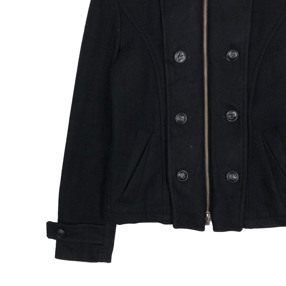 Hysteric Glamour 🔥Vintage Biker Jacket Double Collar Wool PPFM Japan Made Size US L / EU 52-54 / 3 - 4 Thumbnail