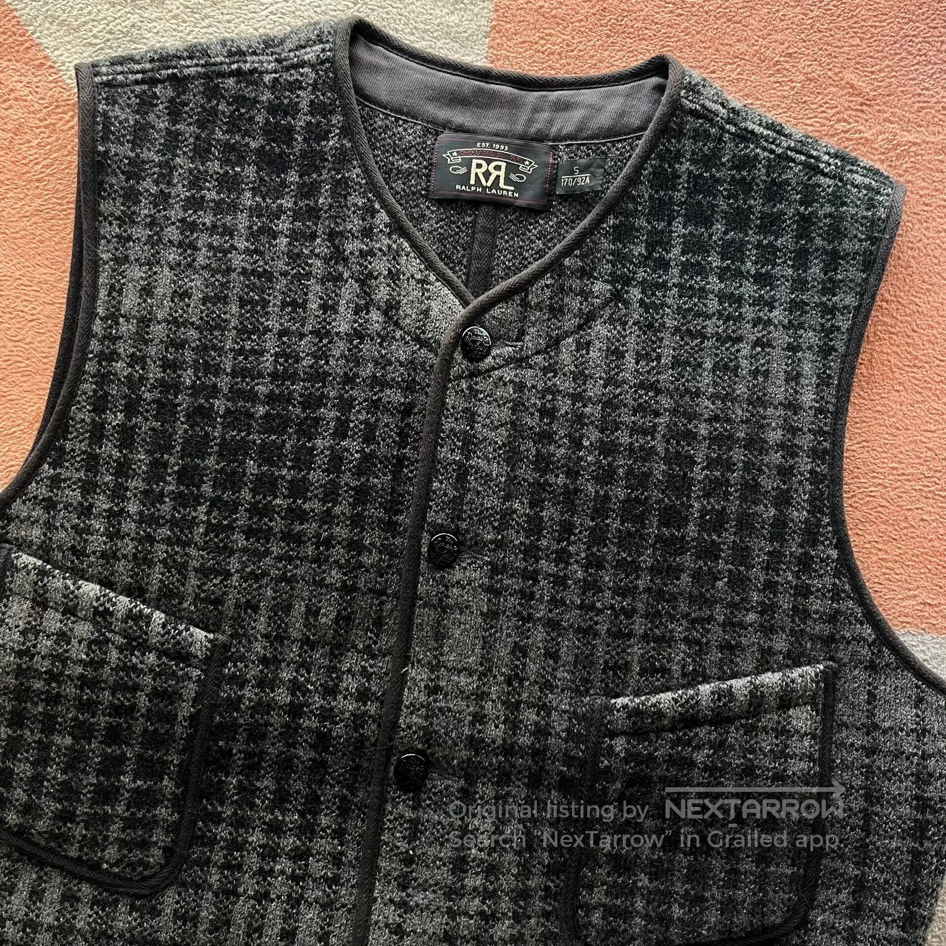 RRL Ralph Lauren RRL Ralph Lauren Double RL Wool Knit Vest. Size US XS / EU 42 / 0 - 3 Thumbnail