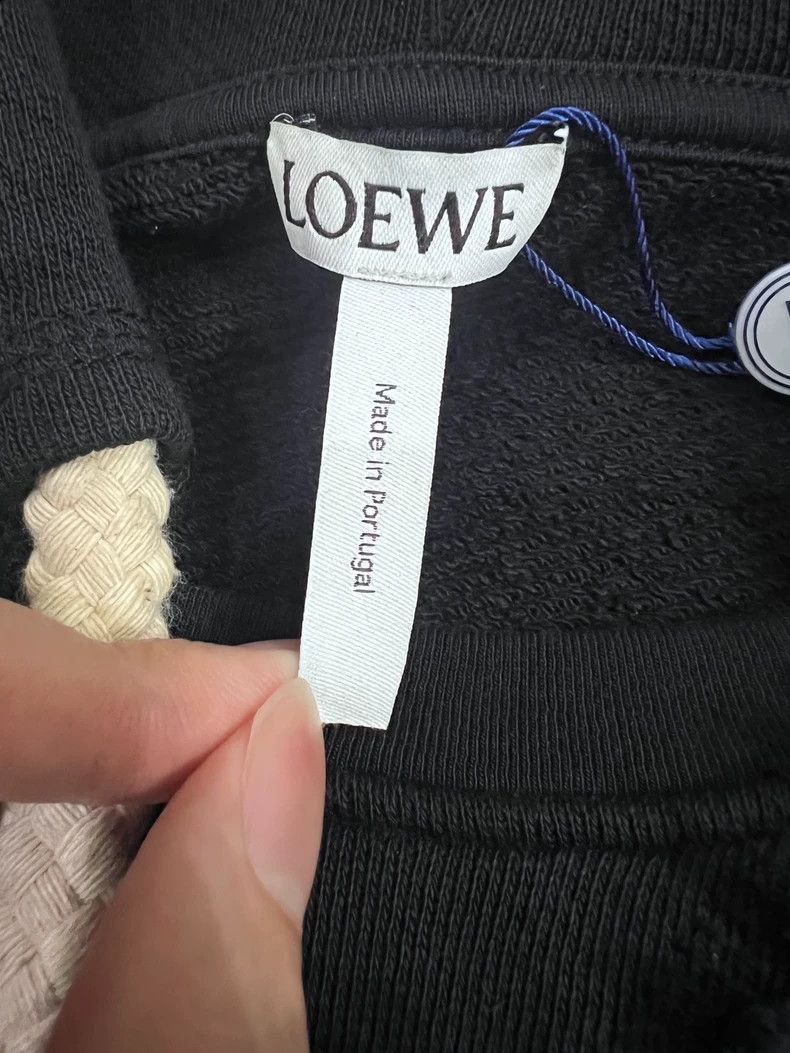 Loewe LOEWE Make an old fringe logo embroidered hoodie Size US XS / EU 42 / 0 - 4 Thumbnail