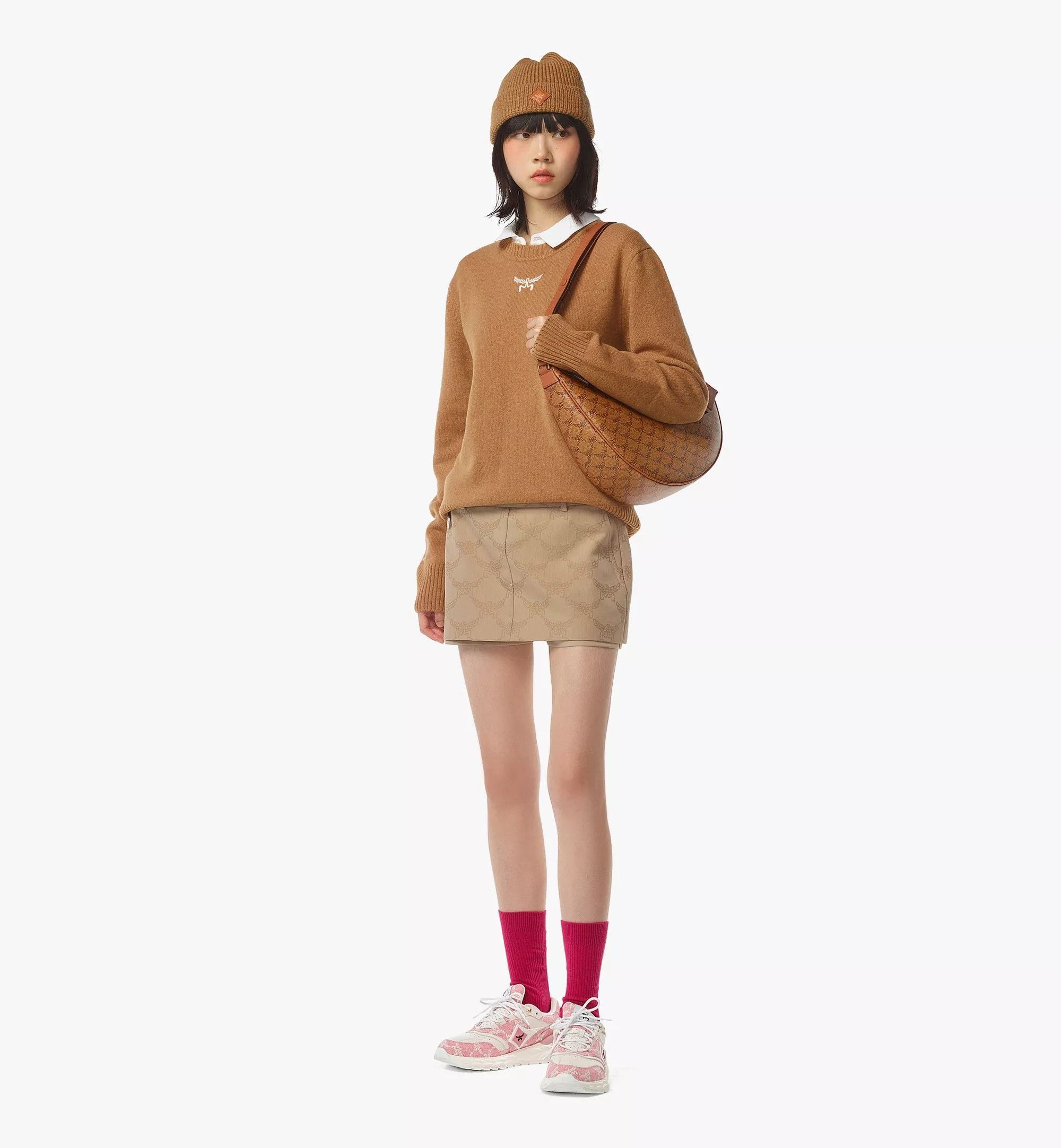 MCM o1mt1gz0725 Size: OS / Medium Hobo Bag in Brown Size ONE SIZE - 3 Thumbnail