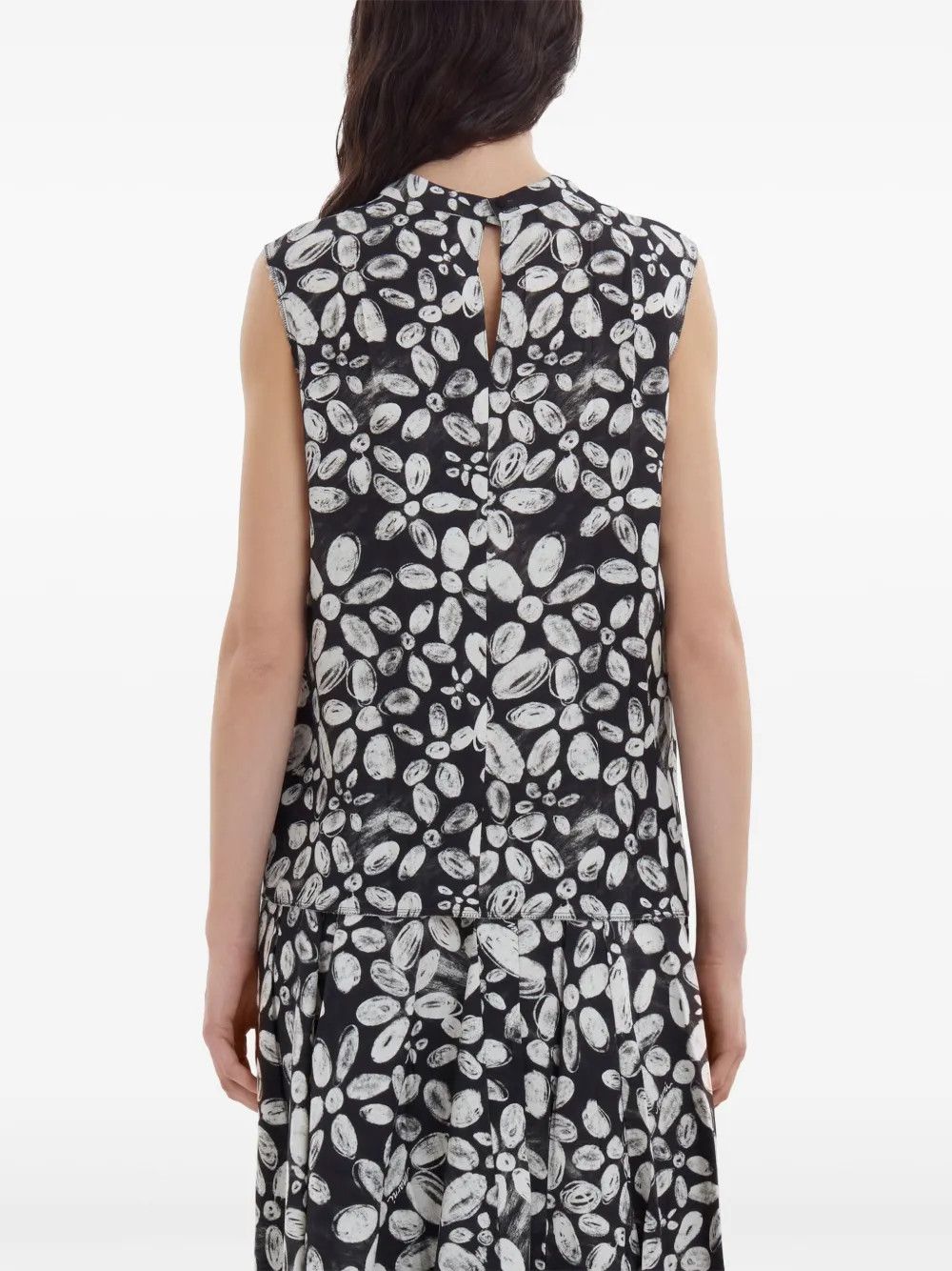 Marni o1y1125 Blouse in Black/White Size M / US 6-8 / IT 42-44 - 4 Thumbnail