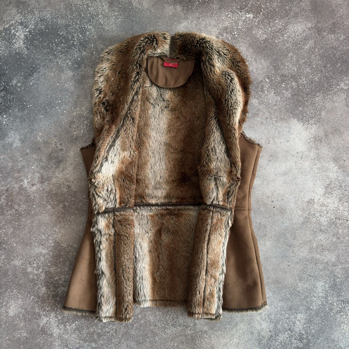 20471120 × Vintage Super Sexy Vintage Faux Fur Vest Size S / US 4 / IT 40 - 7 Thumbnail