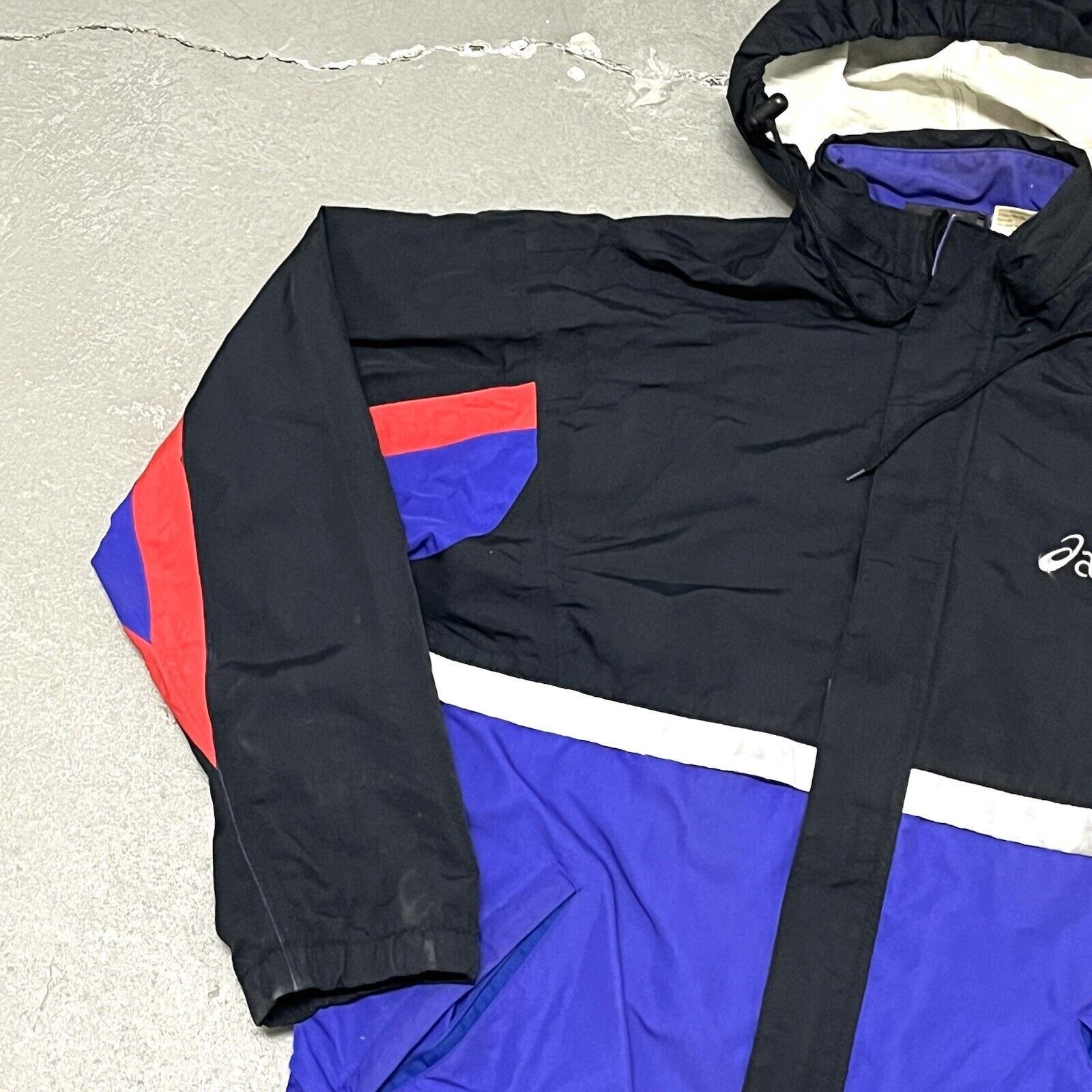 Asics VTG 1990’s ASICS Colour Block Full Zip Windbreaker Size Med Size US M / EU 48-50 / 2 - 3 Thumbnail