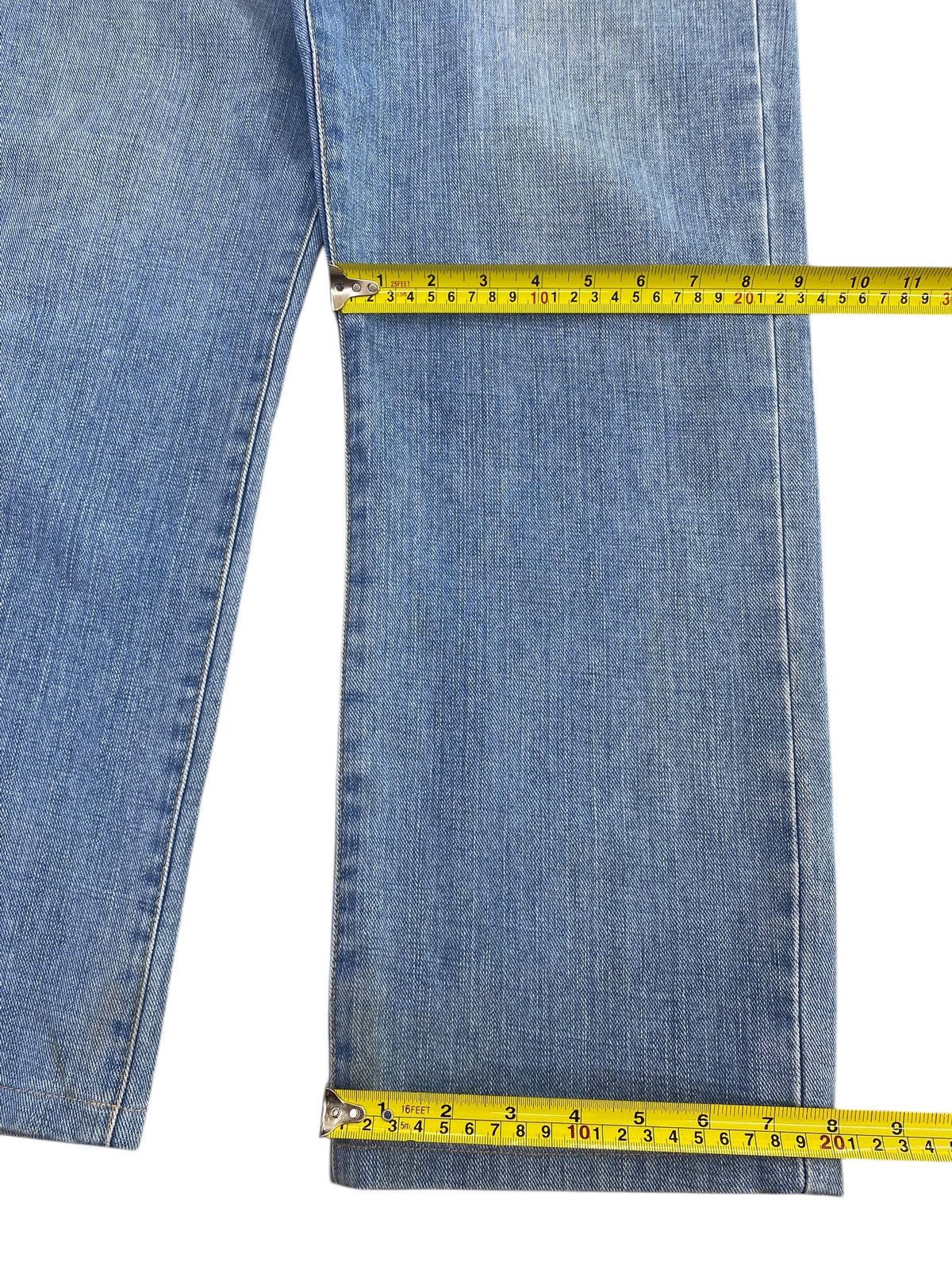 Edwin Edwin 403 Acid Blue Wash Ripped Style Loose Jeans Size US 33 - 8 Thumbnail