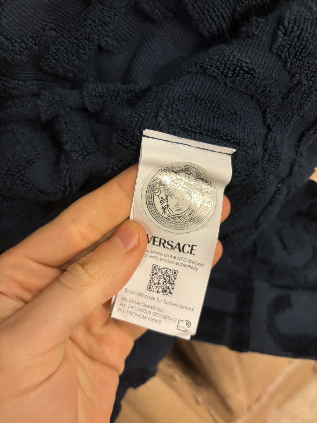 Versace Versace La Greca Embroidered Sequence Robes Size ONE SIZE - 7 Thumbnail