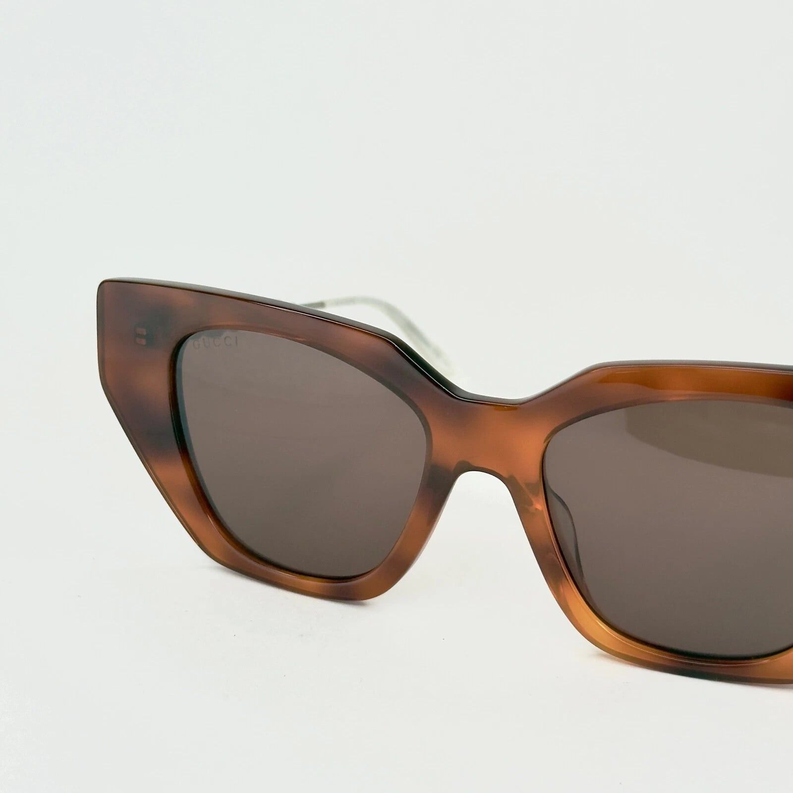 Gucci GUCCI GG0641S STAR 0641 Silver Brown Stud Sunglasses 003 Size ONE SIZE - 4 Thumbnail
