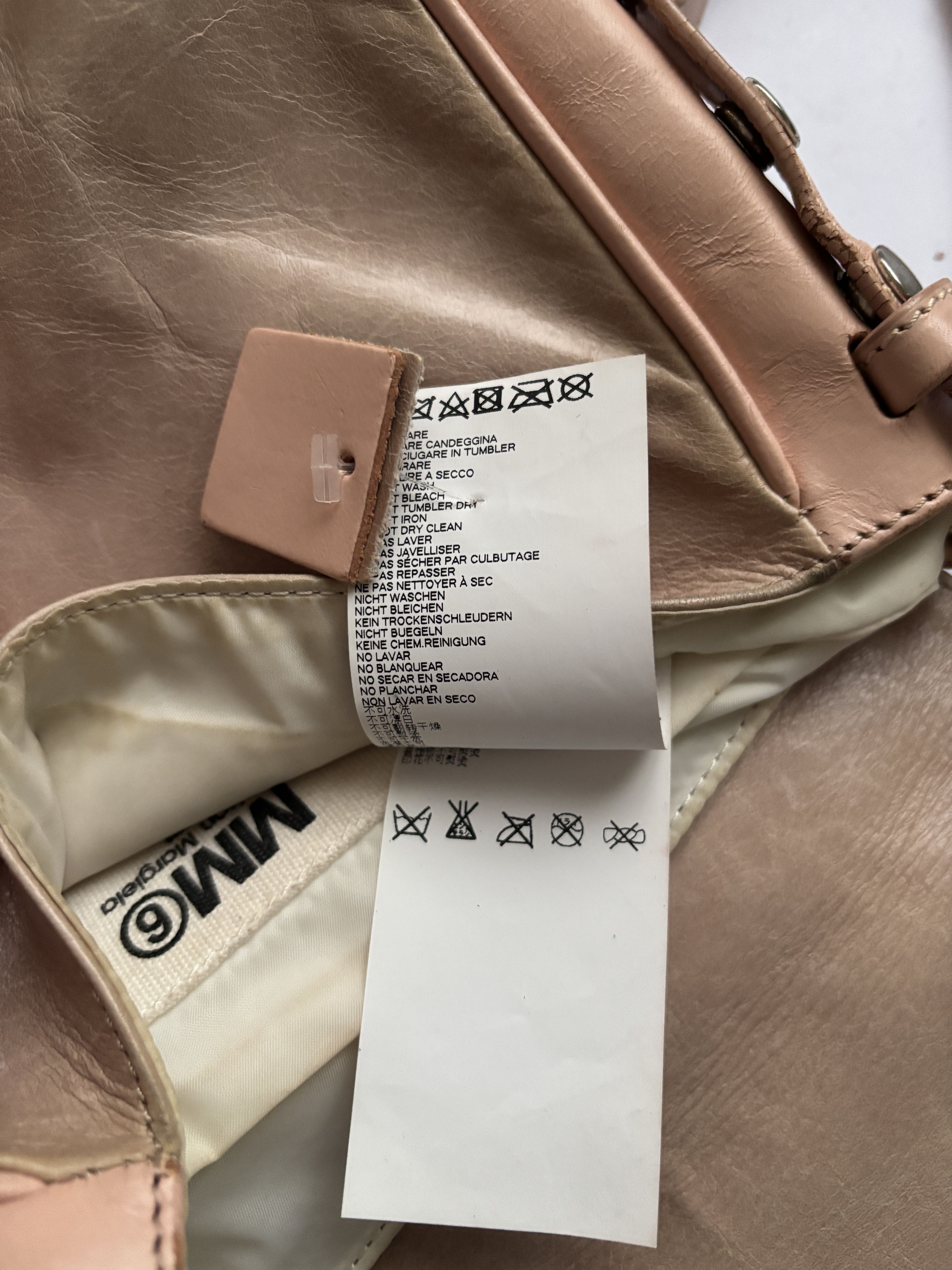 Maison Margiela ⚡️QUICK SALE⚡️2017 Margiela MM6 Beige/Pink Upside Down Bag Size ONE SIZE - 8 Thumbnail