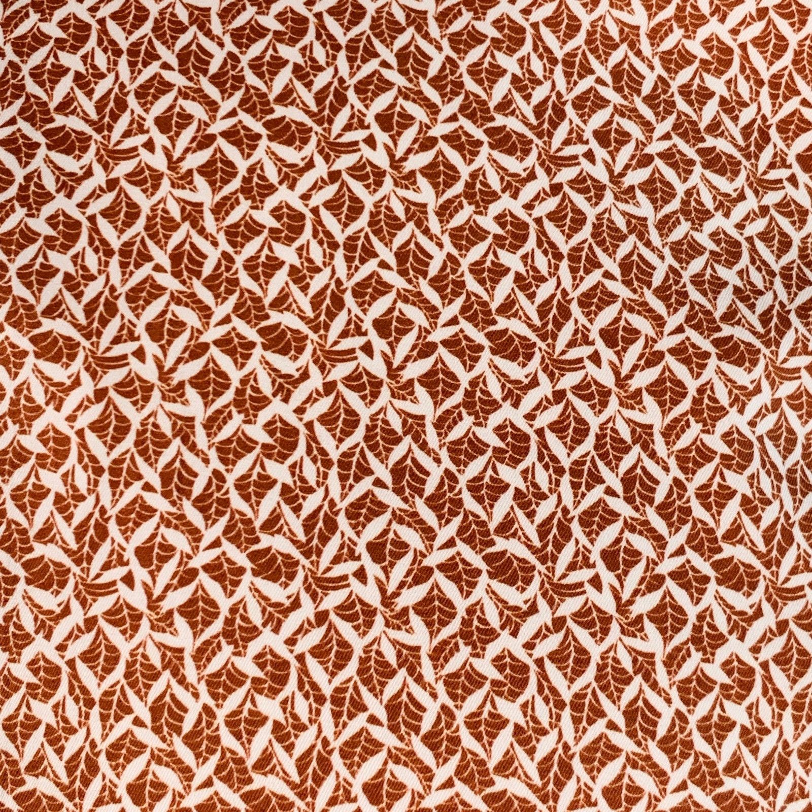 Ermenegildo Zegna Size M White Rust Abstract Cotton Short Sleeve Shirt Size US M / EU 48-50 / 2 - 2 Thumbnail