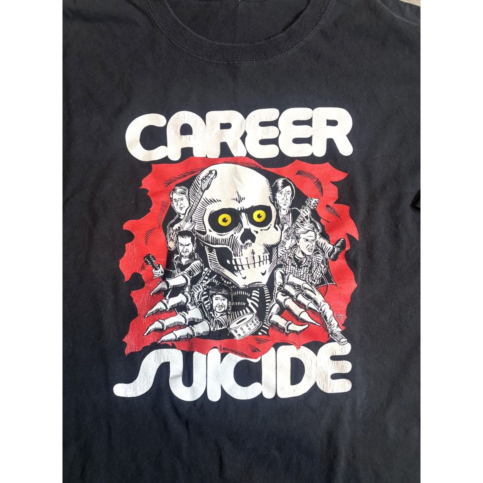 Vintage Career Suicide Band Shirt Mens 2XL Black Skull Graphic Tee T-Shirt Punk Size US XXL / EU 58 / 5 - 2 Thumbnail