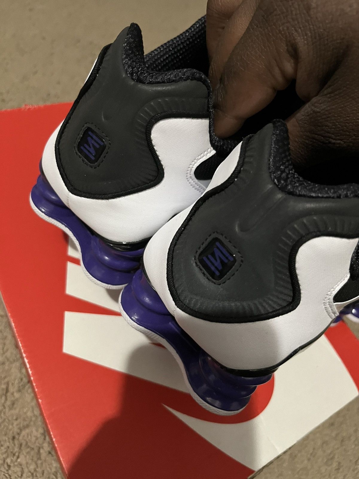 Nike Nike Shox TL ‘Black/Court Purple-White’ Size US 11.5 / EU 44-45 - 4 Thumbnail